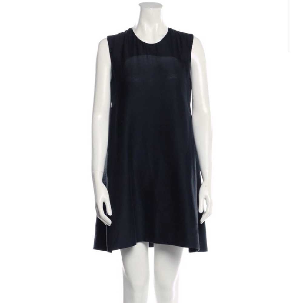 Cacharel Vintage Navy Shift Dress | 90s French Minimalist Designer, Quiet Luxury